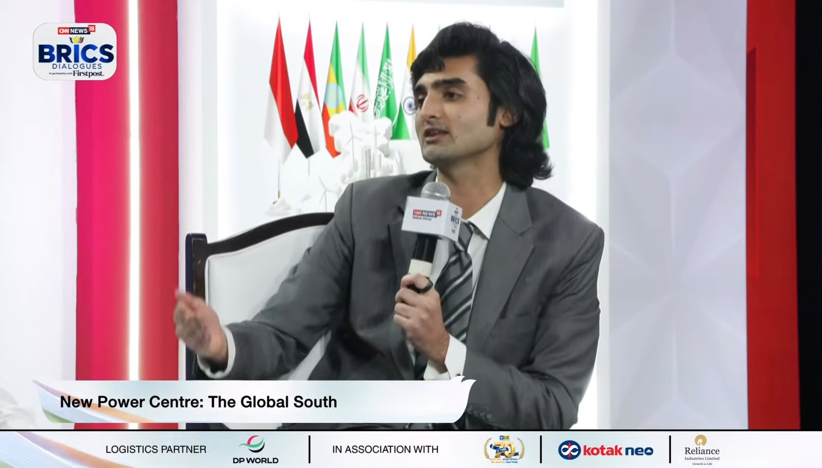 Tushar Narula speaking at the BRICS Dialogues